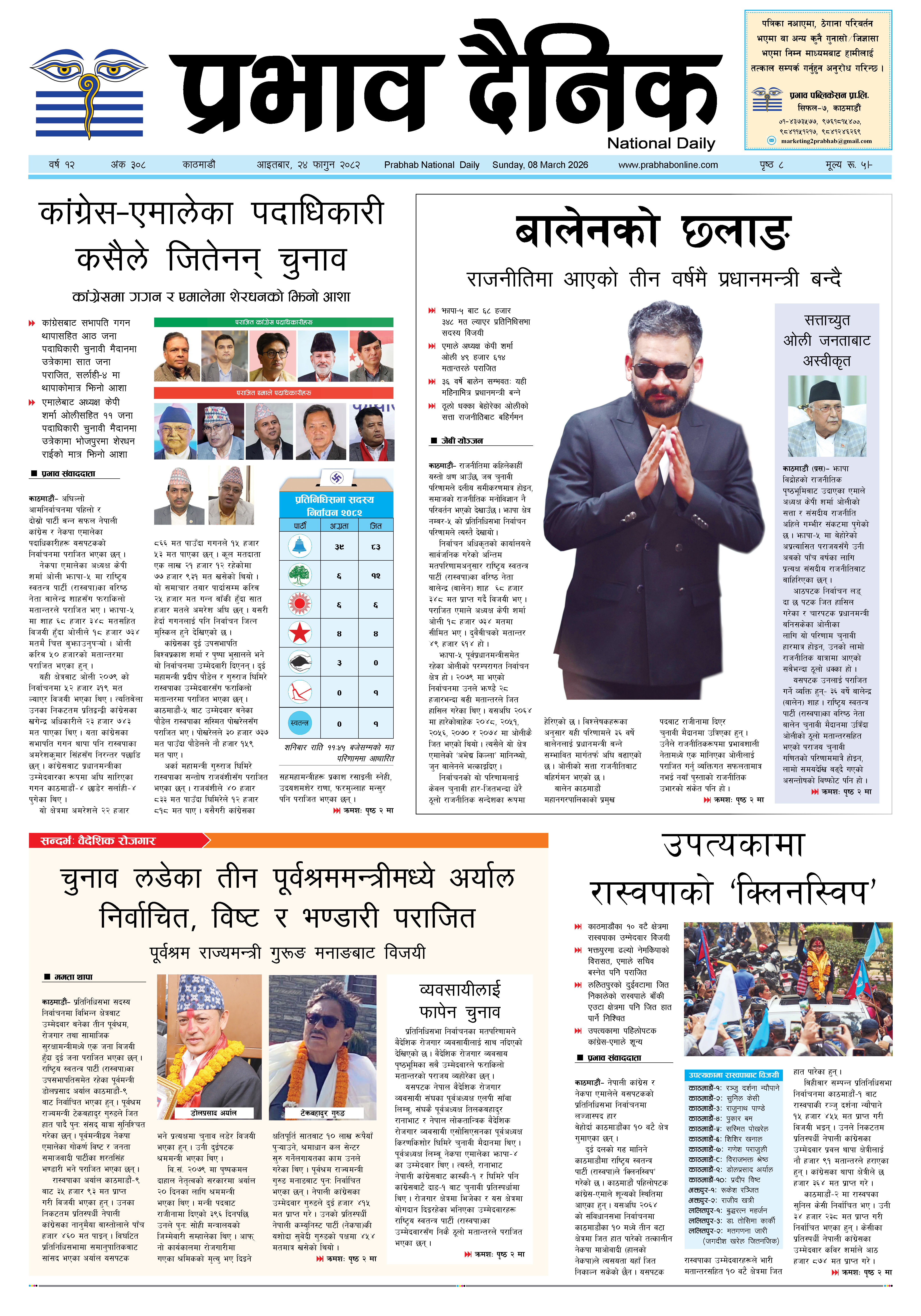 आइतबार, २४ फागुन, २०८२