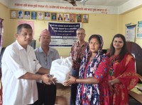 सानिमा बैंकद्वारा  स्वास्थ्य शिविर र पौष्टिक खाना वितरण