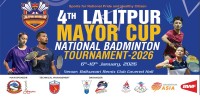 चौथो ललितपुर मेयर कप ब्याडमिन्टन पौष २२ गतेबाट
