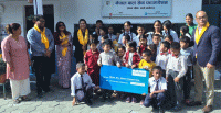 नेपाल बाल सेवा फाउन्डेसनलाई सानिमा रिलायन्सद्वारा आर्थिक सहयोग