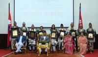 नेपालकाे साहित्यिक र सांस्कृतिक यात्रा स्रष्टाहरूकाे साधनाले बाँचेकाे छ : मन्त्री पाण्डे 