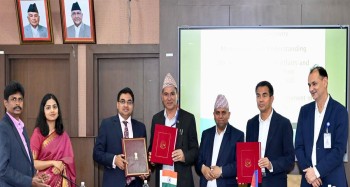 भारत सरकारको सहयोगमा निर्माण हुने १० परियोजनाको समझदारी पत्रमा हस्ताक्षर