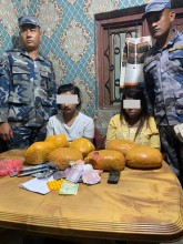 सिनामंगलबाट लागूऔषधसहित दुई जना सशस्त्र प्रहरीको नियन्त्रणमा