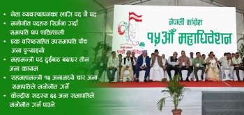 नेपाली कांग्रेस १५औं महाधिवेशनः केन्द्रीय कार्यसमिति झण्डै दोब्बर, थप शक्तिशाली बनाइयो सभापति