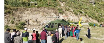 सुत्केरीको  हेलिकोप्टरबाट उद्दार