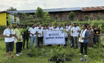 वार्षिकोत्सवमा ज्योति विकास बैंकले गर्‍याे  १७सय वटा वृक्षारोपण