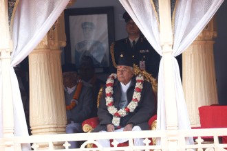 राष्ट्रपति  पौडेलद्वारा वसन्त श्रवण