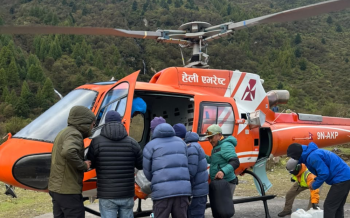 मनास्लु हिमालमा हिउँपहिरोमा परी मृत्यु भएका दुई जनाको शव काठमाडौं ल्याइयो