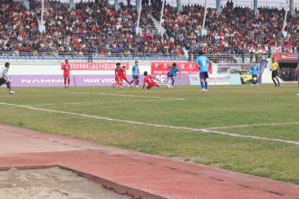 नेपाल चीनसँग दुई गाेलले  पराजित 