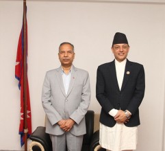 सभामुख अर्याल र उपराष्ट्रपति यादवसँग भेट
