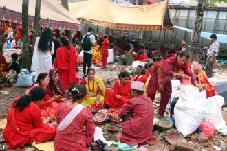 ऋषिपञ्चमी पर्व : ऋषेश्वर मन्दिरमा भक्तजनको भीड