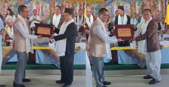 बौद्धनाथ र नमोबुद्ध क्षेत्र विकास समितिमा नवनियुक्त पदाधिकारीलाई तामाङ गुम्बाको सम्मान