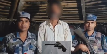 बारामा दुई थान हतियार र ५ राउण्ड गोलीसहित एक जना पक्राउ