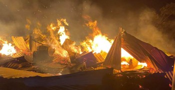 तेम्बा बजारमा आगलागी हुँदा एक करोड १८ लाखभन्दा बढी क्षति