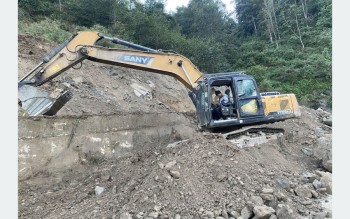 थालियो धुलिखेल–खावा सडक स्तरोन्नति ,सवारीसाधान आवागमनमा रोक