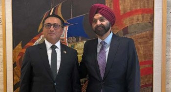 अर्थमन्त्री वाग्ले र विश्व बैंक समूहका अध्यक्ष बांगाबीच अमेरिकामा भेटवार्ता