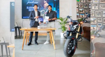 बजाज पल्सर एनएस सिरिजको ब्रान्ड एम्बेसडर बने रविन्द्र ढाँट