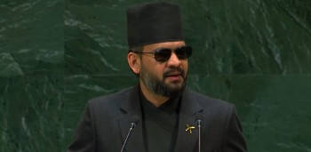 राष्ट्रसंघ महासभामा सम्बोधन गर्दै प्रधानमन्त्री बालेन भन्छन्, 'भोटेकोशी बाढी विश्वका लागि चेतावनीको सन्देश थियो'