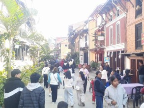 बन्दीपुरका होटलमा पर्यटक भरिभराउ हुँदा व्यवसायी उत्साहित