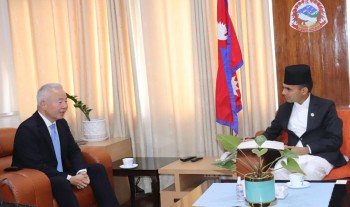सञ्चारमन्त्री डा तिमिल्सिनासँग जापानी राजदूतको शिष्टाचार भेट