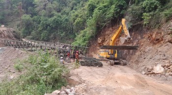 पुवाखोलामा ‘बेलिब्रिज’निर्माण अन्तिम चरणमा