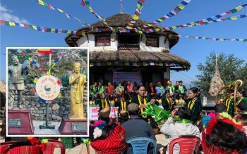 जयनन्द र इन्दिराको शालिक अनावरणपछि 'सेलो सेन्टर' बनेको सिन्धुली कलाघर 