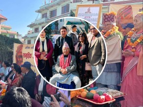 वरिष्ठ साहित्यकार लोकेन्द्र बहादुर चन्दलाई सामूहिक अभिनन्दन