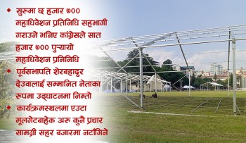 कांग्रेसमा महाधिवेशन प्रतिनिधि करिब आठ हजार, उद्घाटनका लागि देउवालाई निम्तो