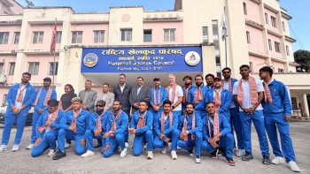 एसियाली खेलकुदमा सहभागी हुने नेपाली क्रिकेट टोलीको बिदाइ