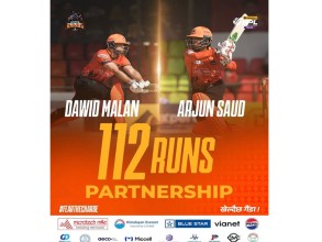 एनपिएलः मलान र साउँदद्वारा अर्धशतक