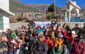 हुम्लामा निःशुल्क आँखा शिविरः अपांगता र ज्येष्ठ नागरिक लाभान्वित