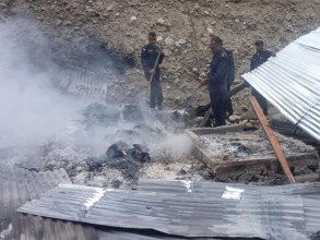 हुम्लाको झापुकुनास्थित किराना पसलमा आगलागी