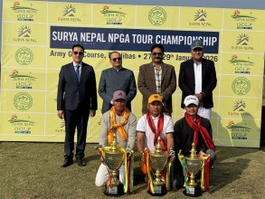 सूर्य नेपाल एनपिजिए टुर च्याम्पियनसिपको‌ उपाधि भुवनलाई  