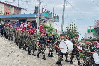नेपाली सेनाको गोरखा–जितगढी एकीकरण पदयात्रा सुरु