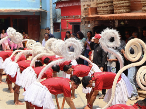 एक्काइस महिना देखाएर समापन गरियो हनुमान नाच