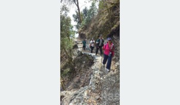 सोवाङ धुरी र धौलागिरि आइसफललाई दोवासँग जोड्न पदमार्ग निर्माण