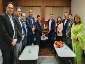 आइओइ महासचिव सान्तोस र महासंघका अध्यक्ष पदाधिकारीबीच भेटवार्ता