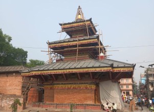 पशुपति क्षेत्रस्थित जयवागेश्वरीको ‘कलेवर’ फेरिँदै