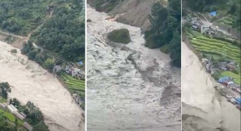 कालीगण्डकीले स्याङ्जा र गुल्मी जोड्ने बेलिब्रिज बगायो