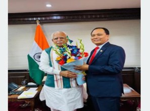 ऊर्जामन्त्री घिसिङ र भारतका विद्युत्मन्त्री खट्ठरबीच भेटवार्ता