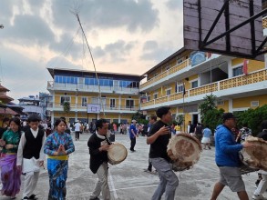 संस्कृति जोगाउन धरानमा लिम्बु समुदायको केलाङ नाच प्रशिक्षण