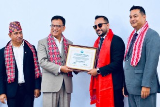 व्यवसायी बस्नेतलाई 'एम्बेसडर फर पिस' उपाधि