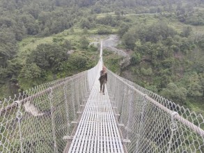झोलुंगे पुल निर्माणपछि यात्राअवधि छोटियो