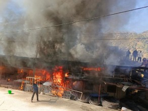 मार्तडी बजारमा आगलागी