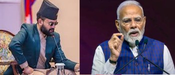 भारतीय प्रधानमन्त्री मोदीद्वारा नवनिर्वाचित प्रधानमन्त्री शाहलाई बधाई