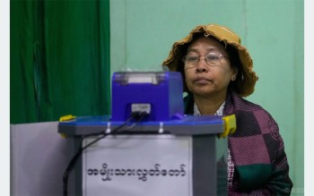 म्यान्मामा सेनाले सत्ता कब्जा गरेपछि पहिलो पटक निर्वाचन
