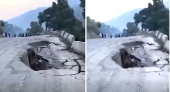 सडक भासिएपछि पृथ्वी राजमार्गमा सवारी आवागमन बन्द