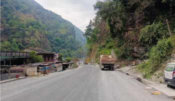 राहुघाट–तातोपानी १४ किलोमिटर कालोपत्र