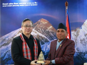 राष्ट्रियसभा अध्यक्षसँग चिनियाँ राजदूतको बिदाइ भेट