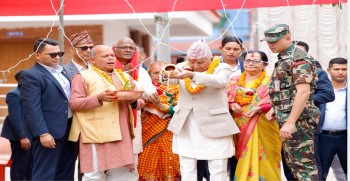 राष्ट्रपति पौडेलबाट गुह्येश्वरीमा अघ्र्यदान